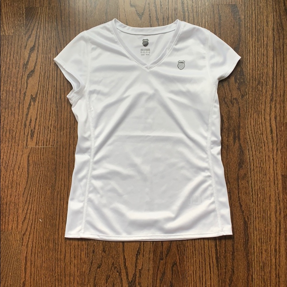 White K-Swiss tennis t-shirt